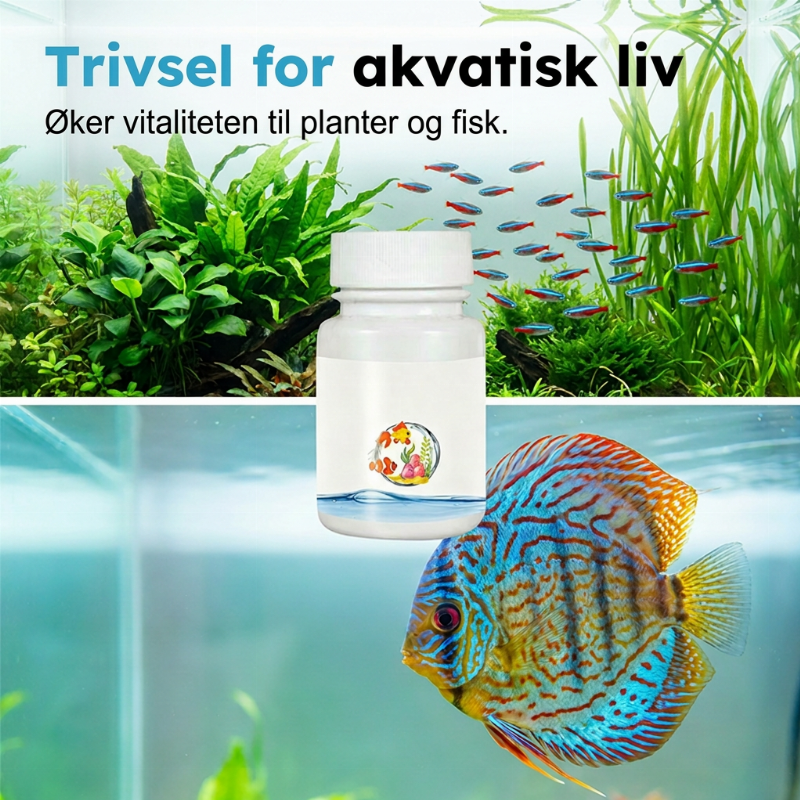 Umiddelbar klorfjerner for akvarier