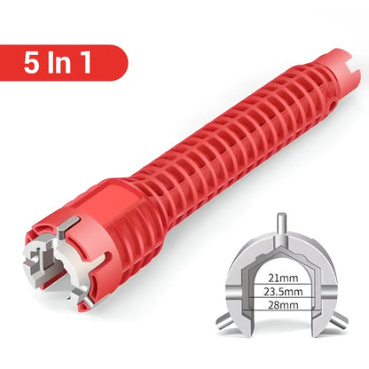 🔧 50 % RABATT NÅ! Multifunksjonell vaskenøkkel for reparasjon av rørleggerarbeid og kraner – allsidig, sterk og perfekt for trange rom ✨