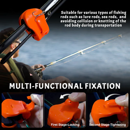 🎣Kjøp 1 få 1 gratis! Multifunksjonelle fiskestangholderklemmer – Sikre stangfesteklemmer, flokefri fiskestangorganisator for transport, oppbevaring og fisketurer