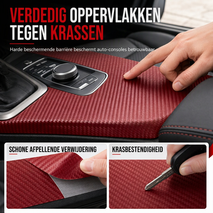 ⏰🔥BEGRENSET TID: bare 129 kr!🚗Interiørfolie i karbon-look — Selvklebende ✨