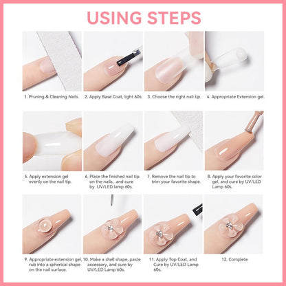 🥳SOMMERENS SPESIALTILBUD💞OVER 50 000 SOLGTE!🔥Gel til negleforlengelse💅
