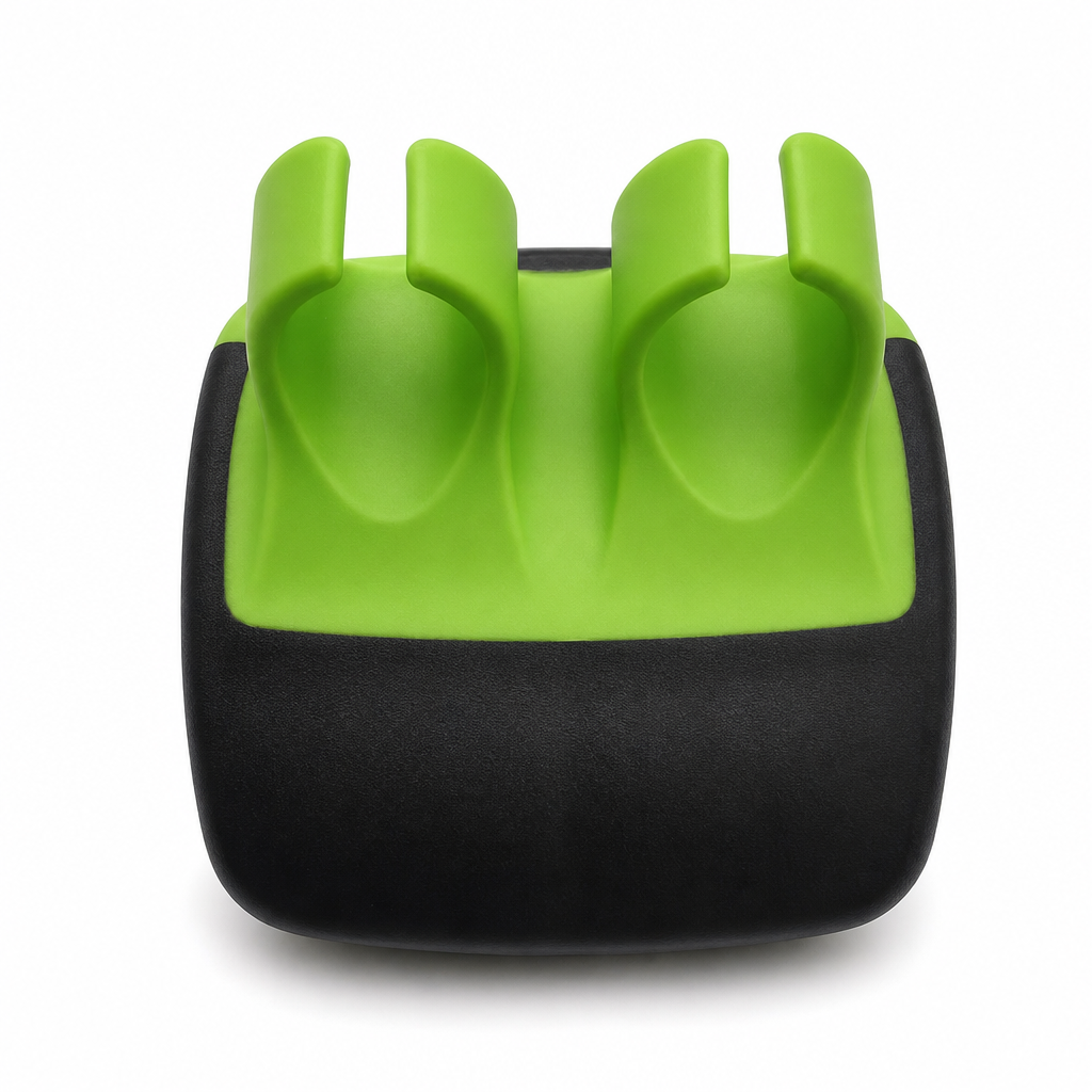 Ergonomisk frukt- og grønnsaksskreller for to fingre