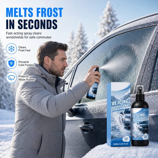 ❄️ Isfjerningsspray for frontruter – Rask frostfjerner for vinterkjøring