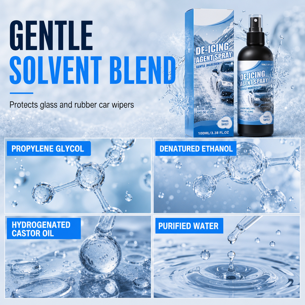 ❄️ Isfjerningsspray for frontruter – Rask frostfjerner for vinterkjøring