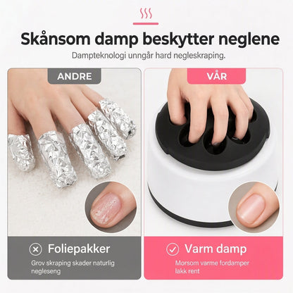 36 W elektrisk dampapparat for fjerning av gelneglelakk – hvit/rosa