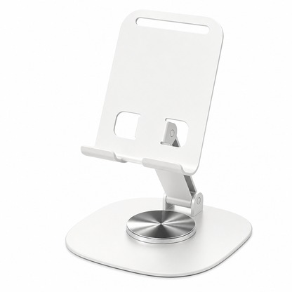 📢📢 50 % RABATT✨ Premium telefonstativ i helmetall – 360° roterende bordholder