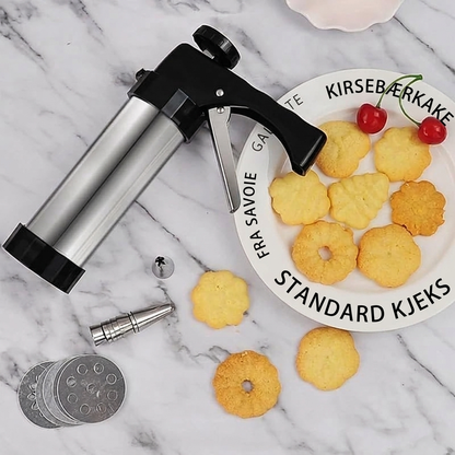 🔥SPESIALTILBUD 50 % RABATT🔥Kakeform i rustfritt stål med 13 skiver og 8 dyser