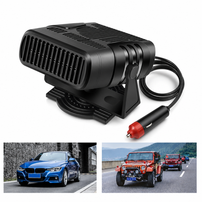 ❄️ Bærbar bilrutedefroster – 12V/24V varmluftvarmer