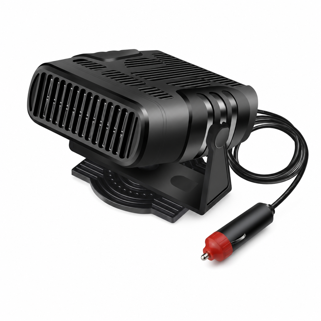 ❄️ Bærbar bilrutedefroster – 12V/24V varmluftvarmer
