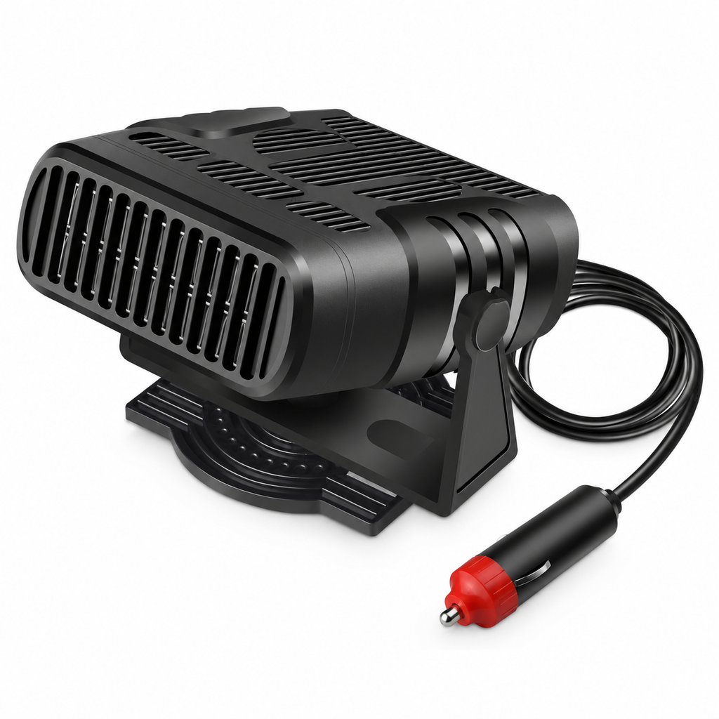 ❄️ Bærbar bilrutedefroster – 12V/24V varmluftvarmer