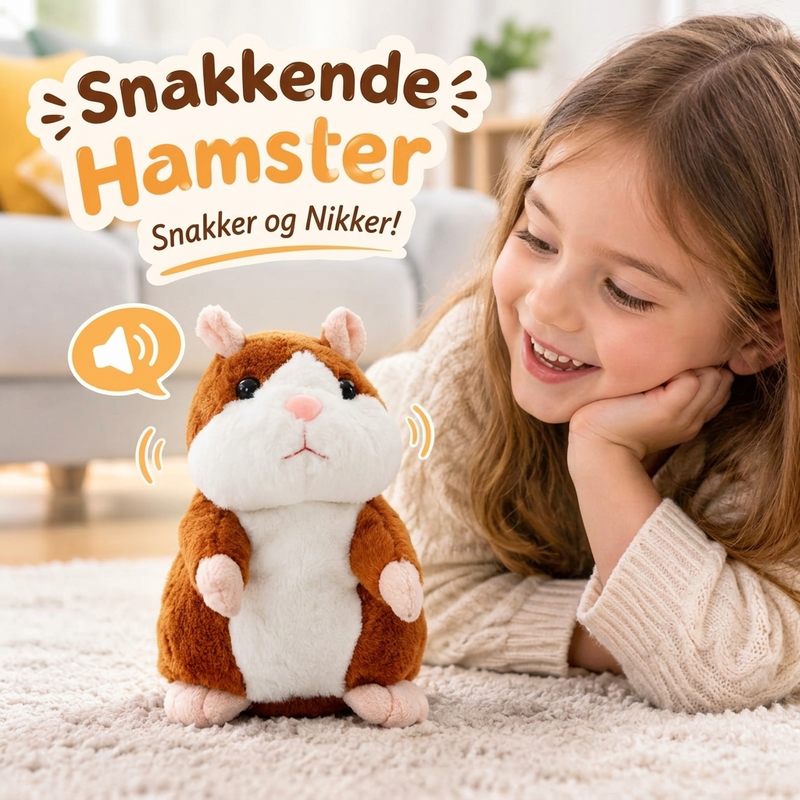 🐹 PRATENDE HAMSTER - GJENT DET DU SIER & AUTOMATISK HODESVINGING FUN 🎁