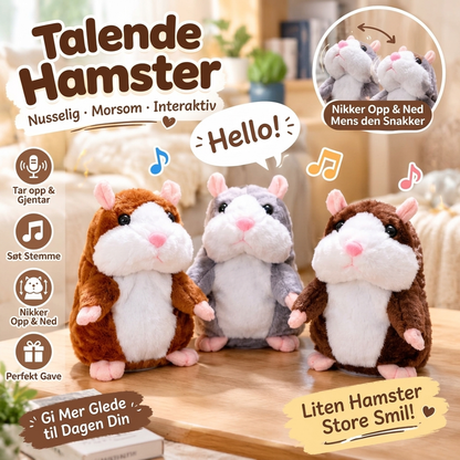 🐹 PRATENDE HAMSTER - GJENT DET DU SIER & AUTOMATISK HODESVINGING FUN 🎁
