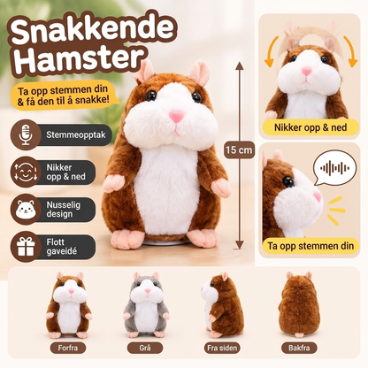 🐹 PRATENDE HAMSTER - GJENT DET DU SIER & AUTOMATISK HODESVINGING FUN 🎁