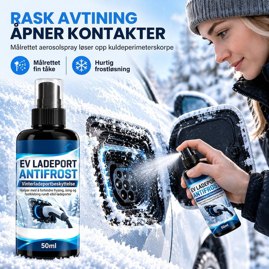 ❌ Avfrostning av ladeportklaff for elbiler – Målrettet spray for fjerning av is om vinteren