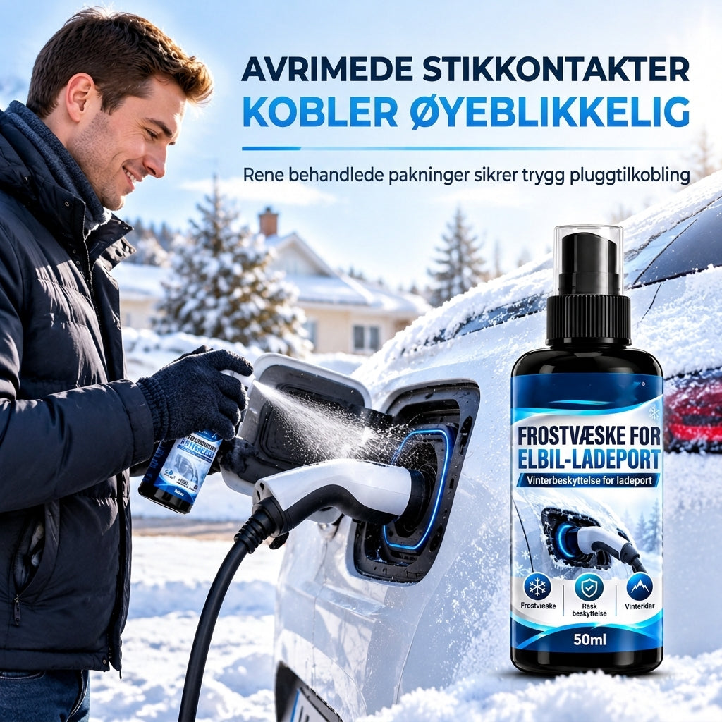 ❌ Avfrostning av ladeportklaff for elbiler – Målrettet spray for fjerning av is om vinteren