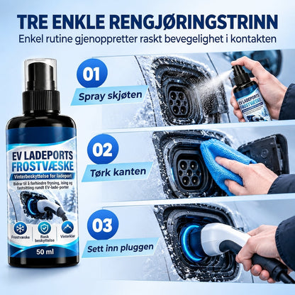 ❌ Avfrostning av ladeportklaff for elbiler – Målrettet spray for fjerning av is om vinteren