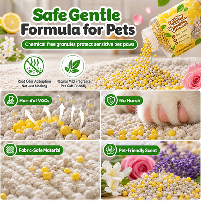 🐾 50 % rabatt ✨ Luktfjernende granulat til kattesand – flere dufter