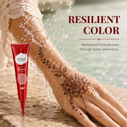 Midlertidig henna-tatoveringssett med sjablonger