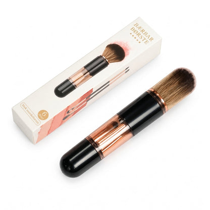 ✨ 50 % RABATT! 💄 6-i-1-s makeupbørste – for pudder, rouge og lepper, praktisk å ha med seg 💋