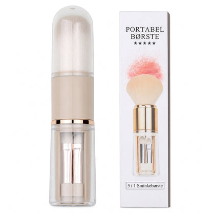 ✨ 50 % RABATT! 💄 6-i-1-s makeupbørste – for pudder, rouge og lepper, praktisk å ha med seg 💋