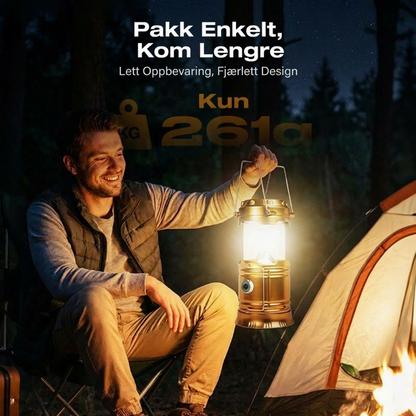🔥Nå: 50% Rabatt i Begrenset Tid｜⛺️ Solcelle Campinglykt – Oppladbar Sammenleggbar LED-lampe – IPX4 Vanntett – Magnetisk Base og Foldbar Krok – for Utendørs og Nødstilfeller ✨🛡️