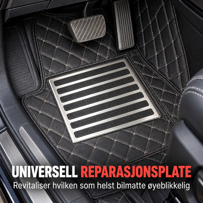 Slitesterk hælbeskytter til bilmatter – universal reparasjonsplate