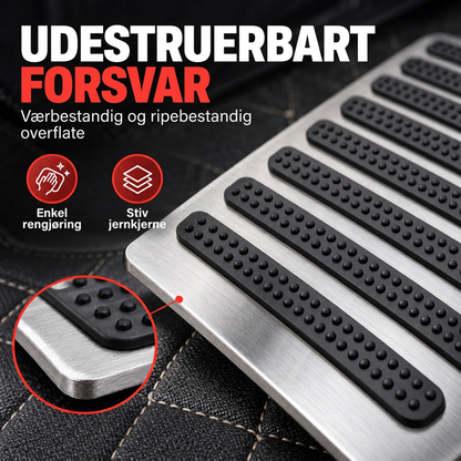 Slitesterk hælbeskytter til bilmatter – universal reparasjonsplate