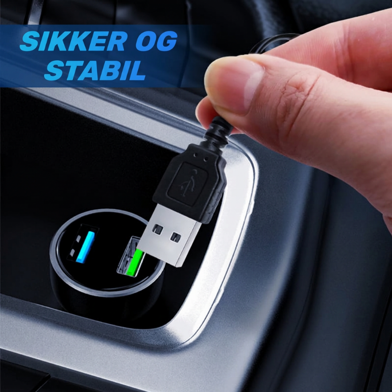 🚗 50 % RABATT 🌈 Fleksible bil-ambientelys, kan kuttes 1–3 m, 9 farger ✨